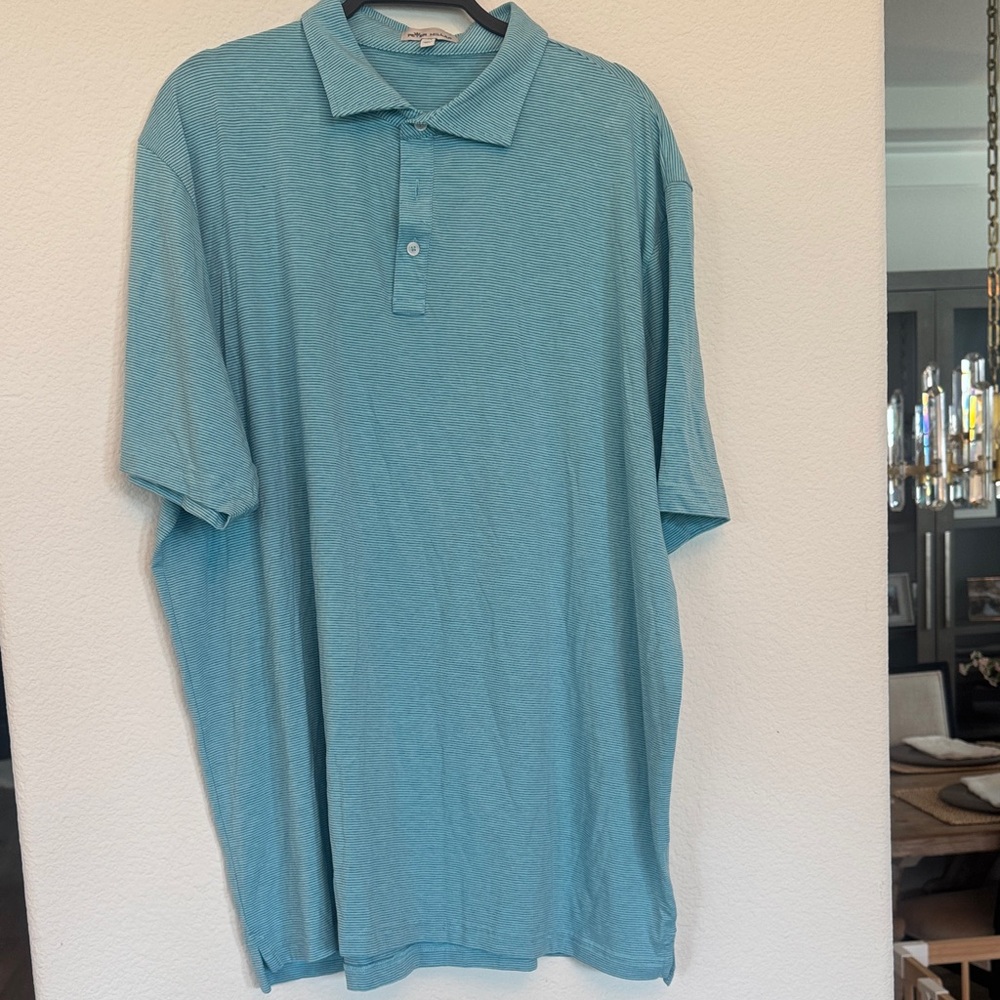 Peter Millar Light Blue Polo Shirt